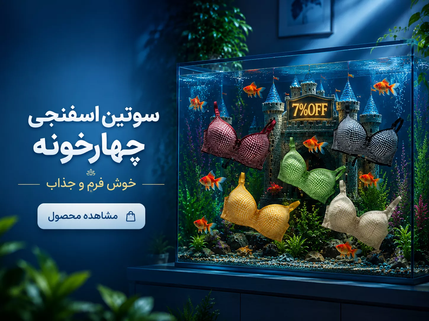 سوتین چهارخونه